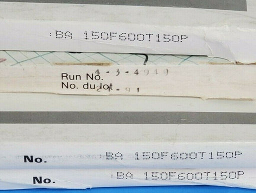 LOT OF 4 NEW BOXES OF 100 BAILEY 00864397 CHART PAPERS 11 1/8IN 150F600T150P