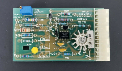 NIB HACH CHEMICAL ASSY: 15640-00 CURRENT OUTPUT BOARD CS15639  FS15639 15640