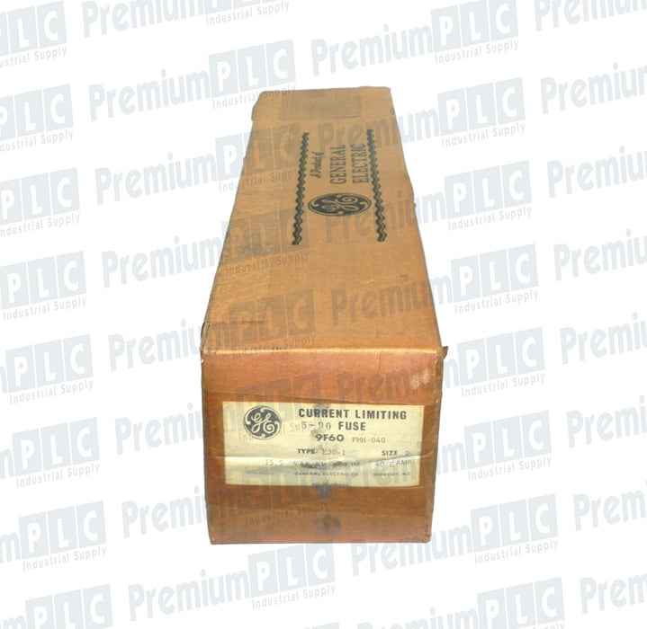 GENERAL ELECTRIC 9F60FMH040 40A CURRENT LIMITING 5-90 FUSE A155F1D0R0-40E NIB