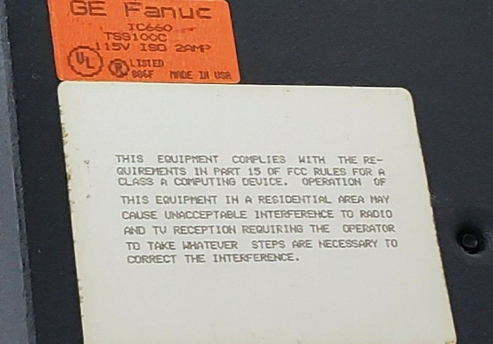 GE FANUC IC660ELS100E V ISO 2AMP GENIUS I/O BLOCK (FOR PARTS)