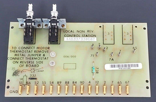 GENERAL ELECTRIC 44B337330G02 CONTROL STATION 44A306032