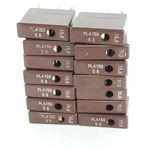 LOT OF 14 NEW DAITO PL4150 ALARM FUSES SERIES PL4 FAST ACTING BROWN 15AMP