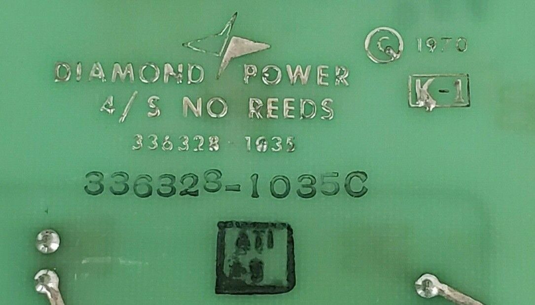 DIAMOND POWER 336328-1035 REV C RELAY MODULE ASSY 98255-P X 3363281035C