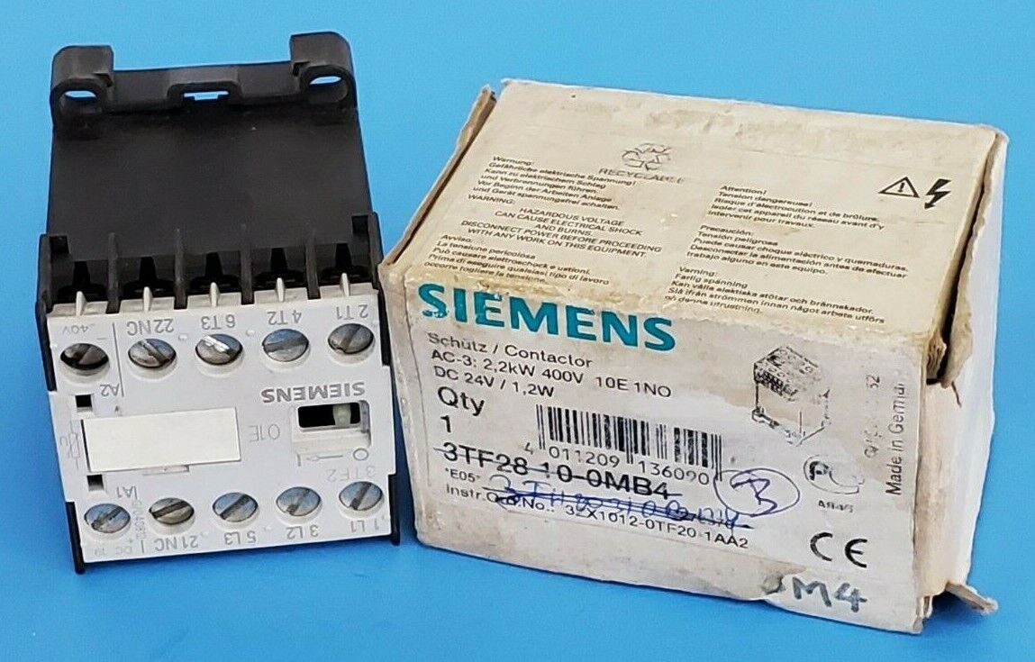 SIEMENS 3TF2801-0MB4 CONTACTOR 3TF28010MB4