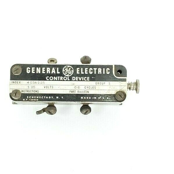 GENERAL ELECTRIC 403A225 GROUP 1 CONTROL DEVICE MODULE 125V 403A225-G1