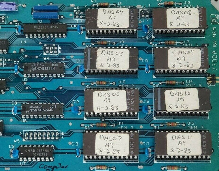 GD CALIFORNIA INC PROLOG 7702A MEMORY CARD 16K