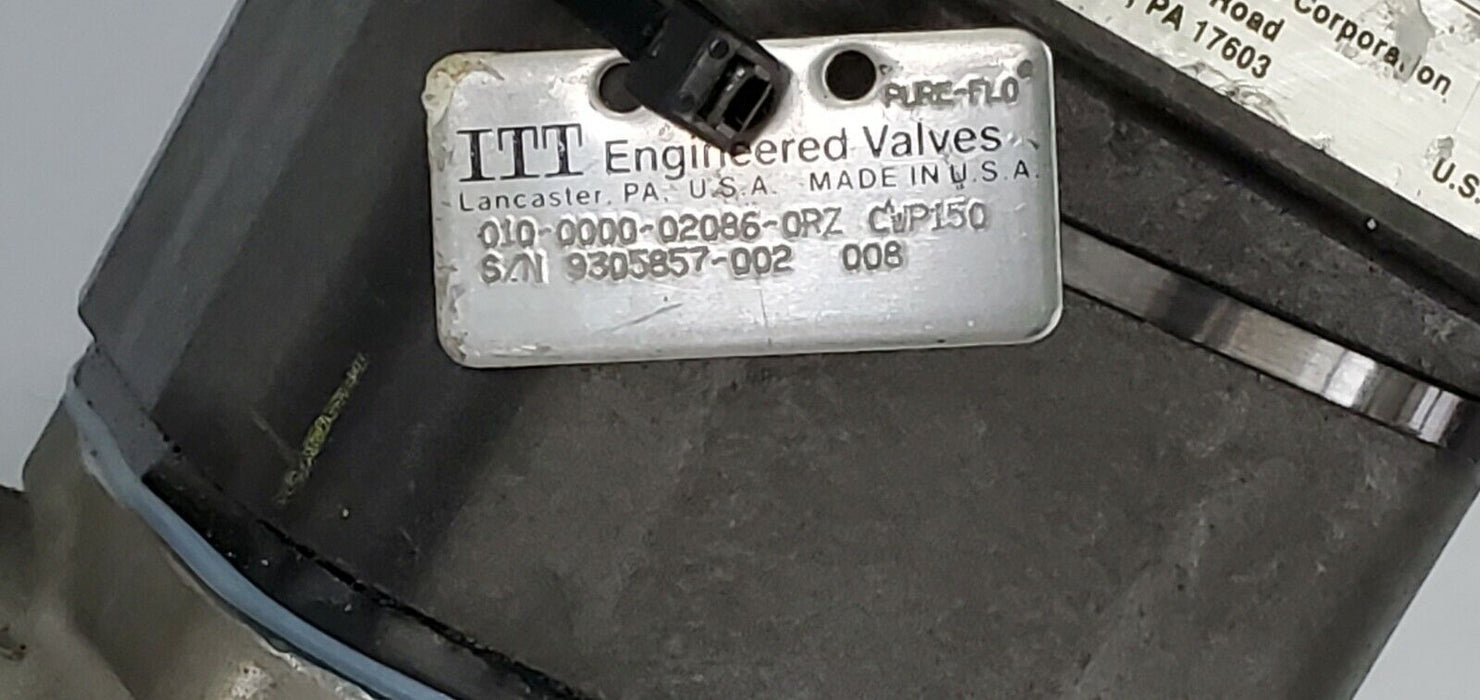 ITT ADVANTAGE 010-0000-02086-0RZ CWP150 ACTUATOR VALVE 90PSI