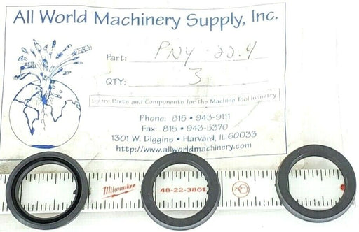 LOT OF 3 NEW ALL-WORLD MACHINERY SUPPLY PNY-22.4 O-RING SEALS PNY224