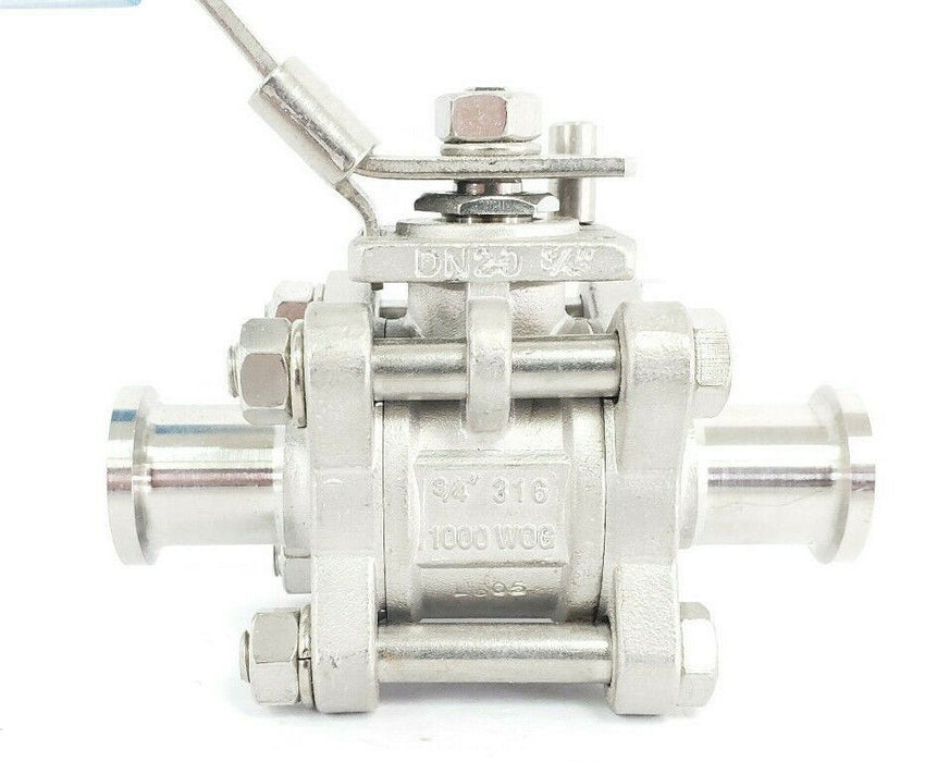 JENSEN 3/4"-CF8M 1000 WOG 3/4" BALL VALVE 0305