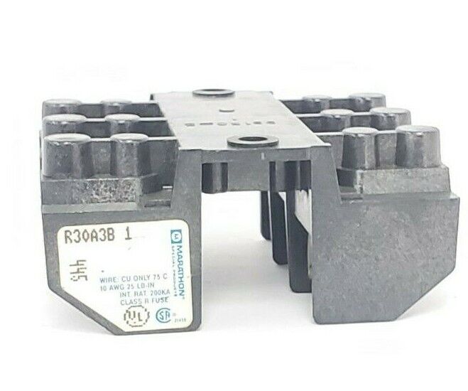 MARATHON R30A3B 1 FUSE HOLDER R30A3B1, 250V 30A