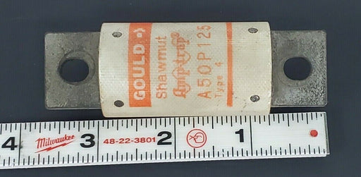 GOULD SHAWMUT A50P125 APM-TRAP SEMICONDUCTOR FUSE 125AMP 500VAC