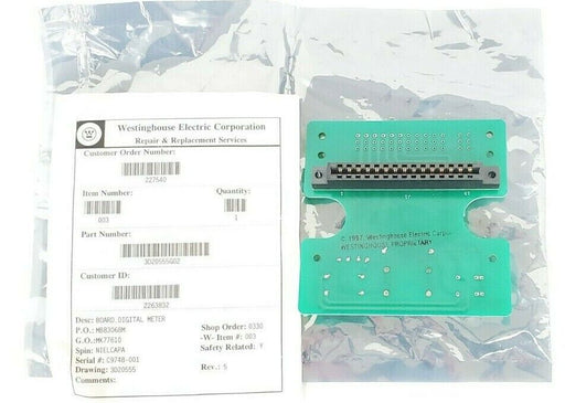 NEW WESTINGHOUSE 3D20555-G02 DIGITAL METER SHUNT/FILTER BOARD, REV 5, 3D20555G02