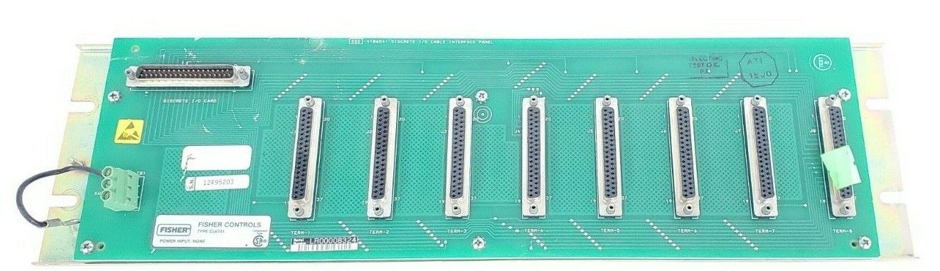 FISHER CL6741X1-A2 I/O CABLE INTERFACE PANEL 41B6041 CL6741 41B7293X022-85