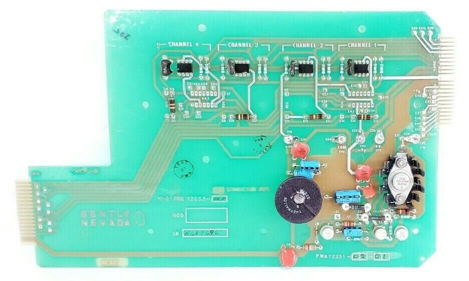 BENTLY NEVADA PWA-72252-04P CIRCUIT BOARD PWA 72251-02-01, 72252-04P