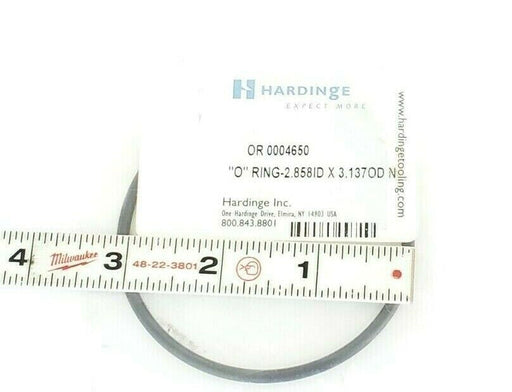 LOT OF 4 NEW HARDINGE OR 0004650 "O" RINGS 2.858 I.D. X 3.137 O.D.
