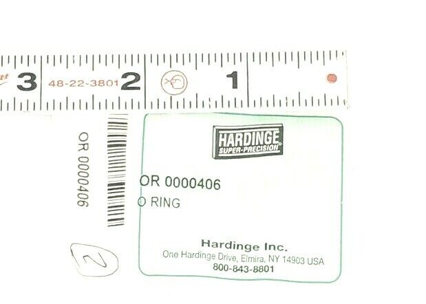 PACK OF 2 NEW HARDINGE OR 0000406 "O" RINGS OR0000406