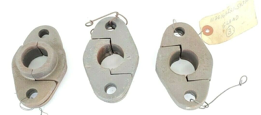 LOT OF 3 INGERSOLL-RAND 112G16AJ PUMP GLANDS 112G16AJX1-543F (2 HALVES EACH)