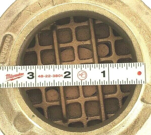 NEW JOSAM 6F-2 STR NIKALOY STRAINER SATIN FINISH BRASS COVER 6-3/8" DIA. 36F 6F2