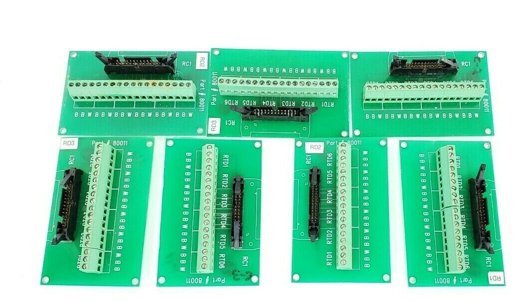 LOT OF 7 THERMON 80011 PCB CIRCUIT BOARDS 800114