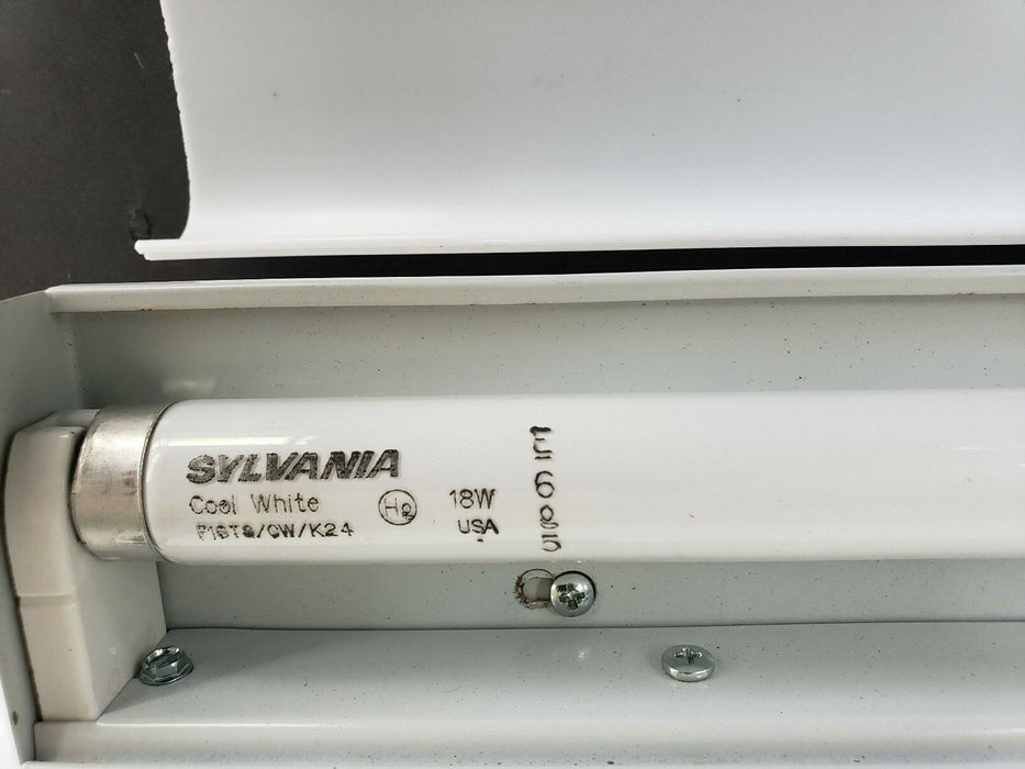 HOFFMAN ALF16D24R FLUORESCENT LIGHT FIXTURE, 120VAC, 60HZ, 0.35A