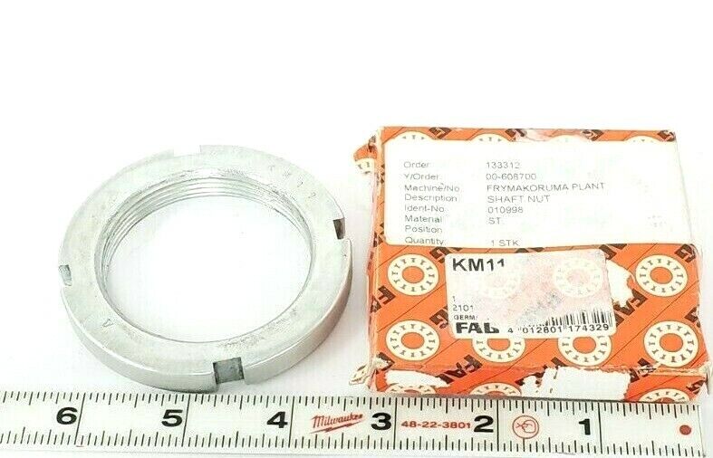 NIB FAG KM11 SHAFT LOCK NUT 010998
