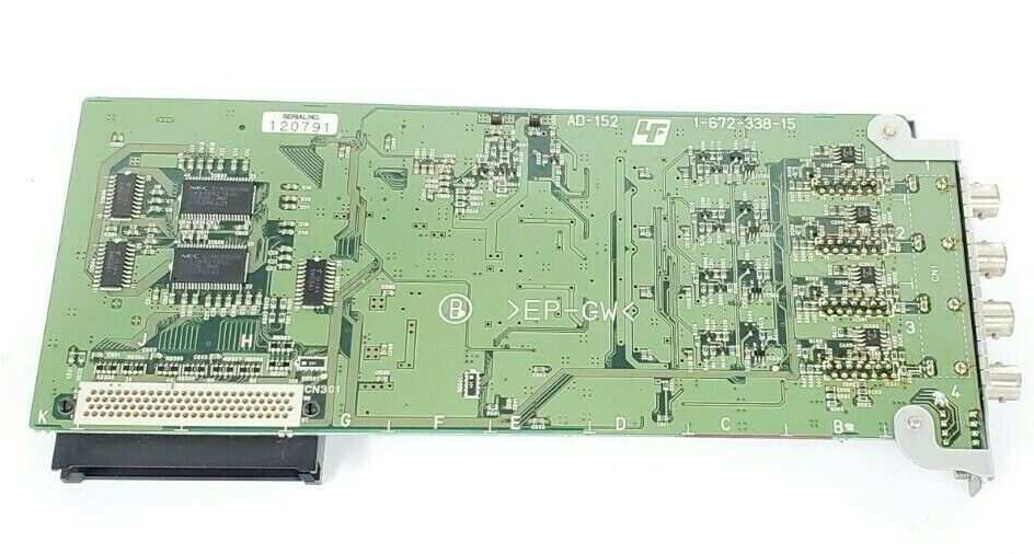 SONY AD-152 1-672-338-15 DIGITAL SURVEILLANCE VIDEO INPUT BOARD A-8320-890-A