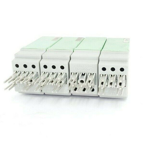 LOT OF 4 PHOENIX CONTACT ST-REL3-KG 24/21 RELAY CONNECTORS 2861014 CH-NR: 91914