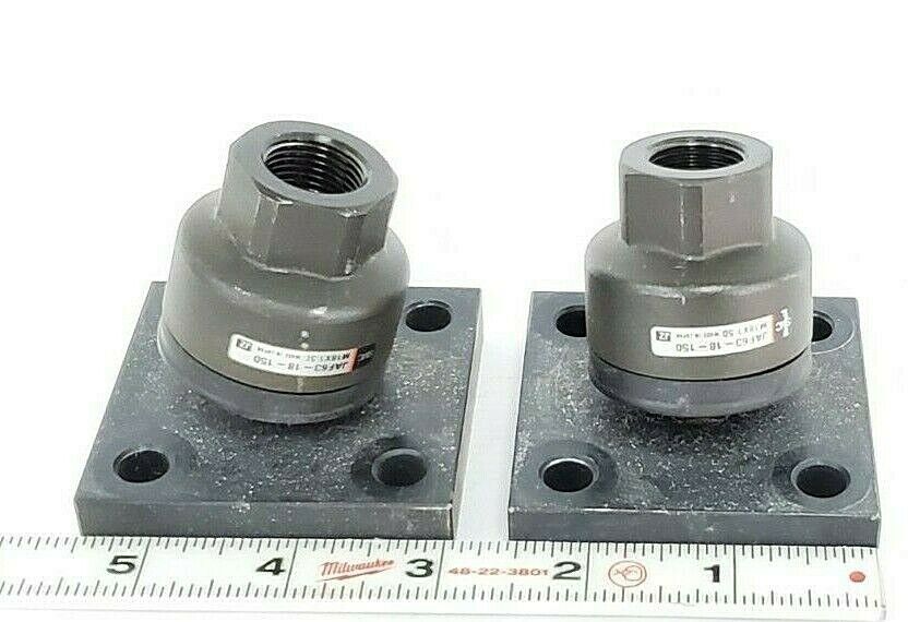 LOT OF 2 SMC JAF63-18-150 FLOATING JOINTS M18X1.50 JAF6318150