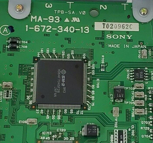 SONY MA-93 1-672-340-13 A-8320-896-A MOUNTED CIRCUIT BOARD W/ WM-10 1-672-344-11