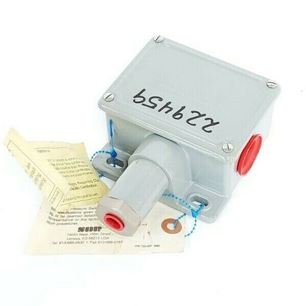 SOR 6NN-K5-N4-F1A CONTROL DEVICE SWITCH ADJUST. RANGE 20-180 PSI 6NNK5N4F1A