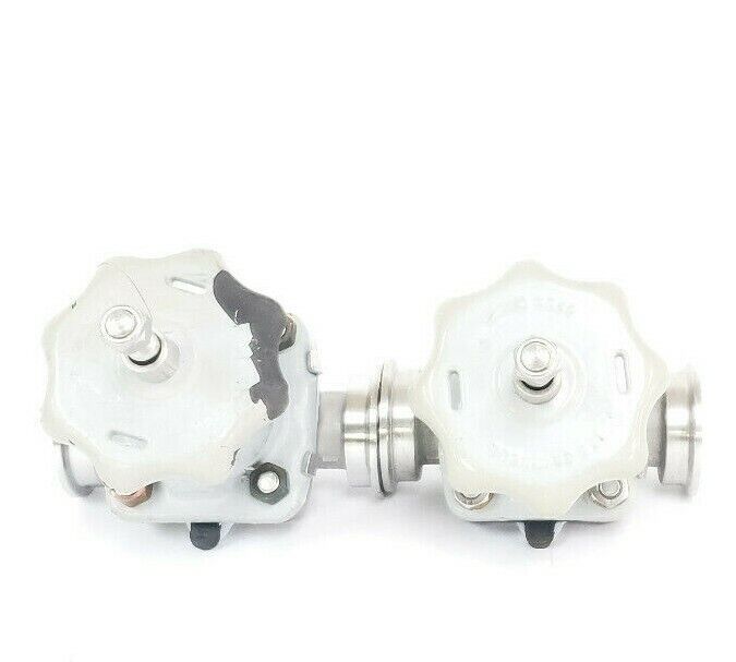 LOT OF 2 ITT GRINNELL DIAPHRAGM VALVES WITH 1819 CF8M 1" VALVE BODIES