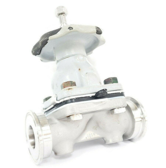 LOT OF 2 ITT GRINNELL DIAPHRAGM VALVES WITH 1819 CF8M 1" VALVE BODIES