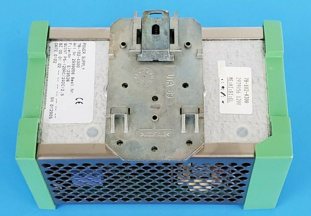 PHOENIX CONTACT QUINT-PS-120AC/24DC/2.5 POWER SUPPLY ORD. NO.: 2939056