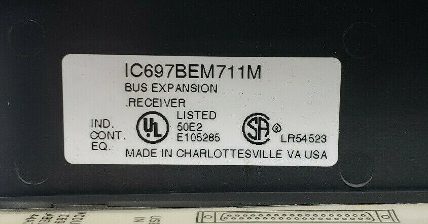 GE FANUC IC697BEM711M BUS RECEIVER MODULE 44A730231-G01