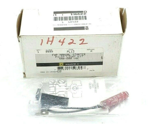 NIB SQUARE D 9999PL13 SER. A FHP MANUAL STARTER PILOT LIGHT KIT 9999-PL13, 440-6