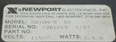 NEWPORT ELECTRONICS 201AN-5 DIGITAL VOLTAGE METER 115V 2.4W *MISSING FACEPLATE*