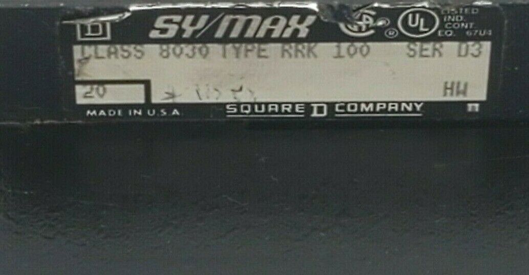 SQUARE D SYMAX 8030 RRK-100 SER. 03 5-SLOT REG. RACK CHASSIS ASSEMBLY 8030RRK100