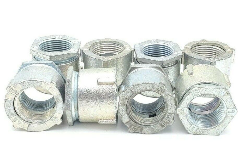 LOT OF 8 NEW T&B THOMAS & BETTS 1" STRAIGHT CONDUIT FITTINGS