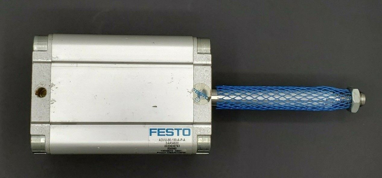 FESTO ADVU-80-100-A-P-A COMPACT CYLINDER 80MM BORE X 100MM STROKE ADVU80199APA