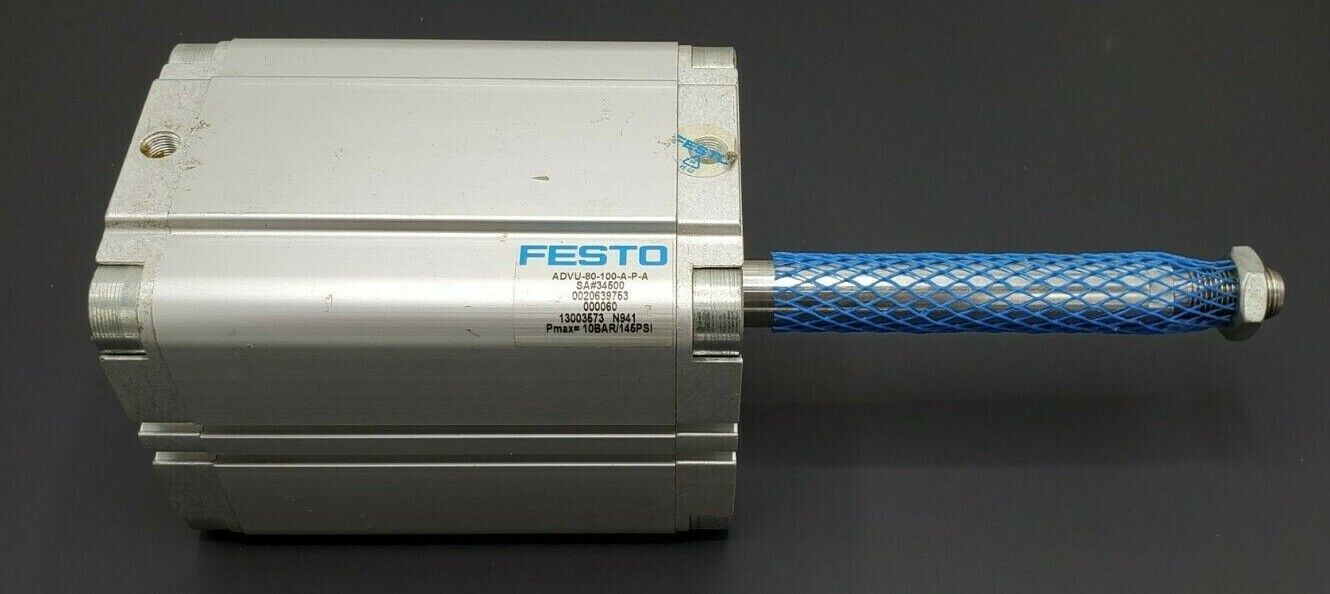 FESTO ADVU-80-100-A-P-A COMPACT CYLINDER 80MM BORE X 100MM STROKE ADVU80199APA