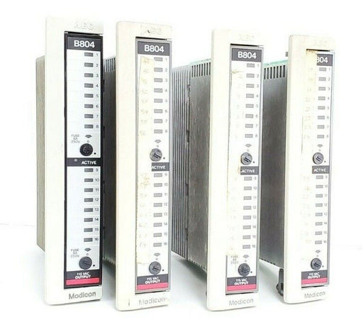 LOT OF 4 MODICON AS-B804-016 115VAC OUTPUT MODULES ASB804016