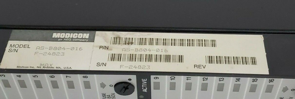 LOT OF 4 MODICON AS-B804-016 115VAC OUTPUT MODULES ASB804016