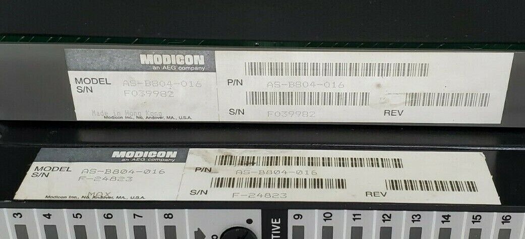 LOT OF 4 MODICON AS-B804-016 115VAC OUTPUT MODULES ASB804016