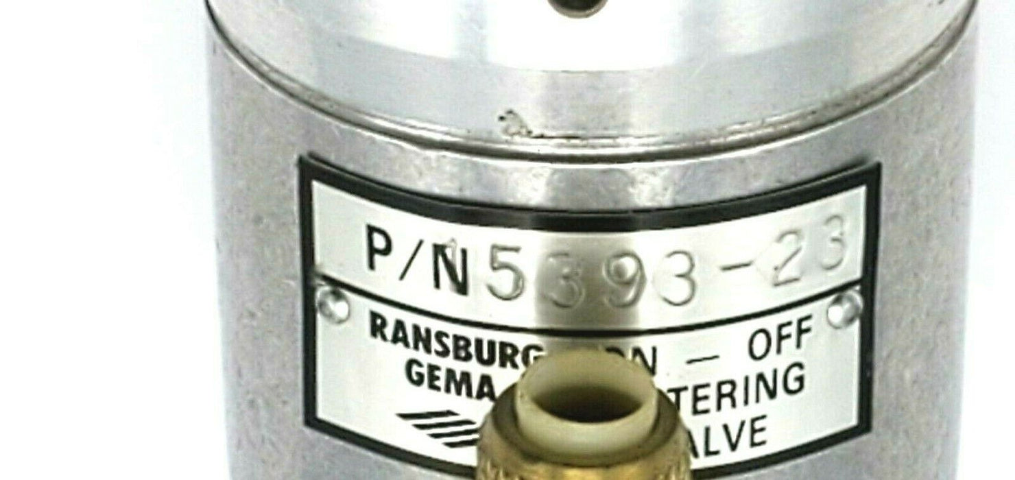 RANSBURG GEMA 5393-23 ON-OFF METERING VALVE 539323