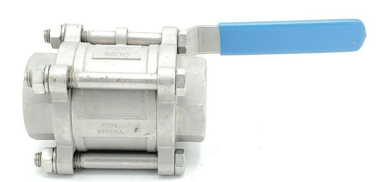 NEW NIBCO K595S6R66LL BALL VALVE CF8M, 1-1/2", 1000 WOG, K595 S6R66LL