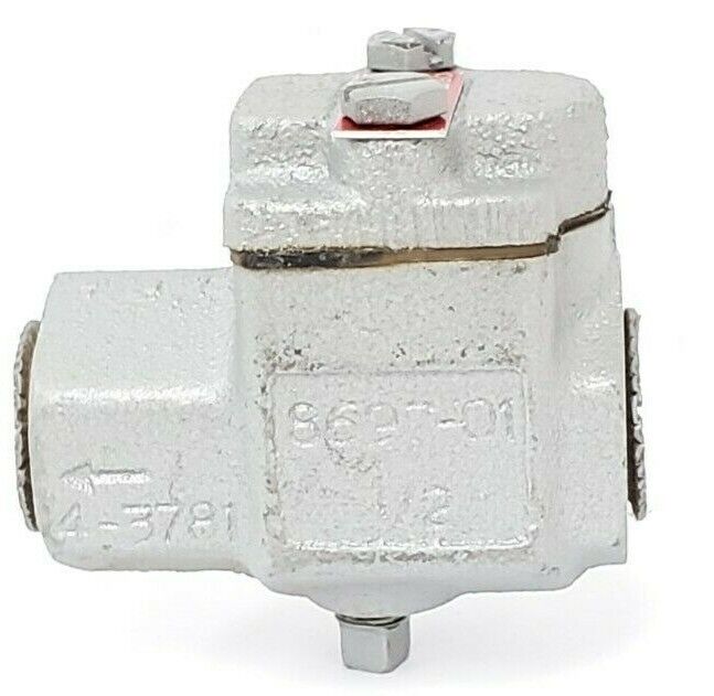 NEW FIVES NORTH AMERICAN COMBUSTION INC. 8697-01 1/2" GAS VALVE 4-3781