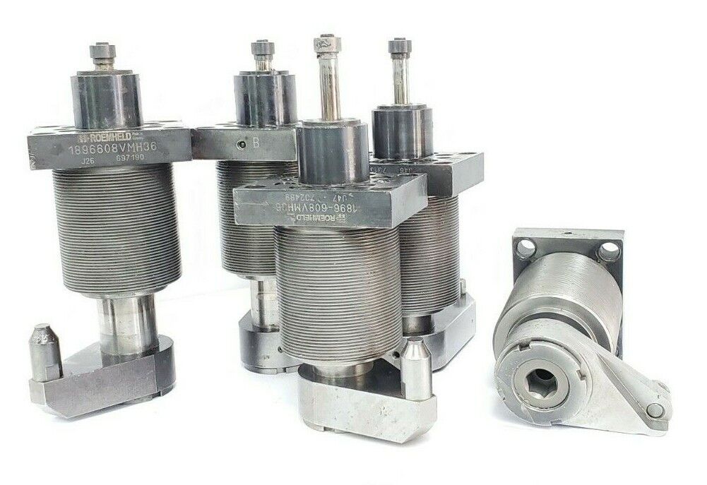 LOT OF 5 ROEMHELD 1896-608VMH36 SWING CLAMP CYLINDER ASSEMBLIES 1896608VMH36