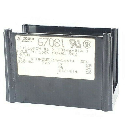 GOULD SHAWMUT 67081 POWER DISTRIBUTION BLOCK 1POLE 600VAC