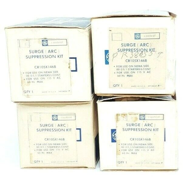 LOT OF 4 NIB GENERAL ELECTRIC CR105X146B SURGE (ARC) SUPPRESSION KITS