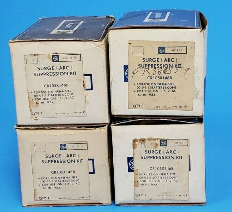 LOT OF 4 NIB GENERAL ELECTRIC CR105X146B SURGE (ARC) SUPPRESSION KITS